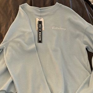 Long sleeve baby blue Billabong shirt
